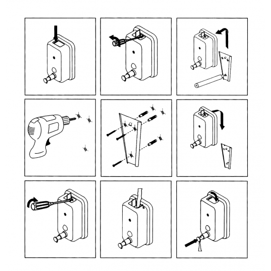 Дозатор для жидкого мыла Zerix D-500-SUS настенный (ZX3245)