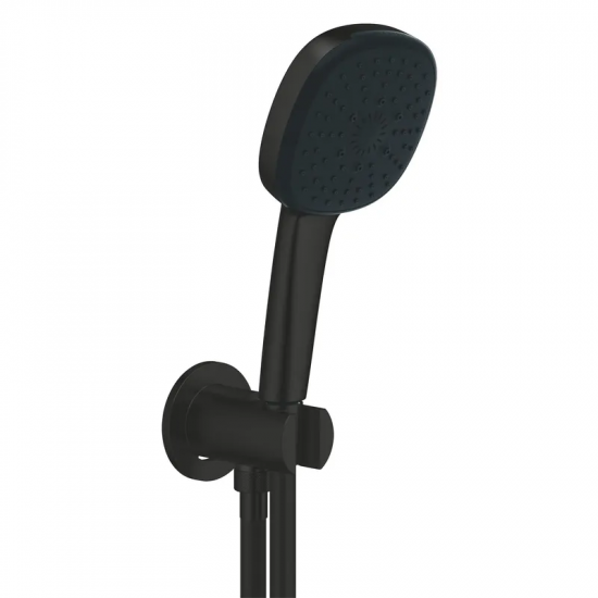 Душовий набір з настінним ручним душем Grohe Tempesta Cube 110 3 режими, чорний матовий (269102433)