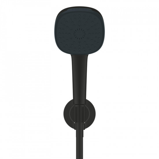 Душовий набір з настінним ручним душем Grohe Tempesta Cube 110 3 режими, чорний матовий (269102433)