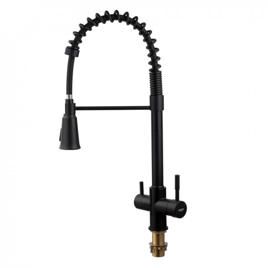 Змішувач для кухні Koer KB-72025-05 з виходом для питної води (вилив - пружина) (KR5015)