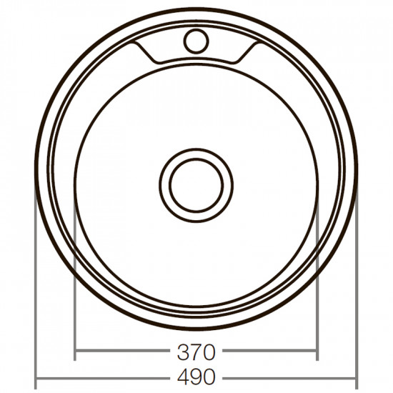 Мийка кухонна ZERIX Z490-06-170E (satin) (ZX2618)