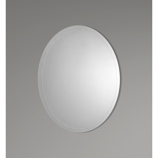 Зеркало настенное Zerix FUSION MOZ02-650x800 овальное с декором (ZX5631)