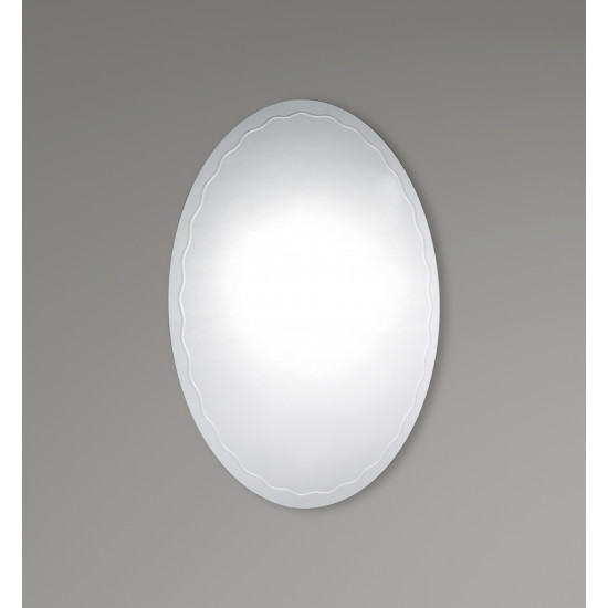 Зеркало настенное Zerix FUSION MOZ02-650x800 овальное с декором (ZX5631)