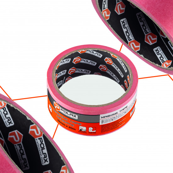 Малярна клейка стрічка Polax з рисового паперу Delicate 38 мм х 20 м (101-098)