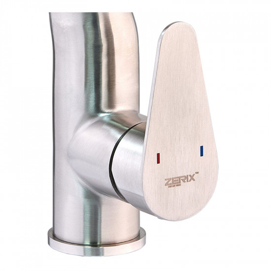 Змішувач для умивальника Zerix ASA-001 з нерж. сталі SUS304 (ZX4802)