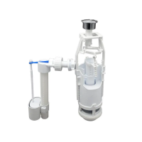 Комплект арматуры Zerix АК-02-B спускная 2-реж. + наполняющая с боковым подводом (ZX5165)