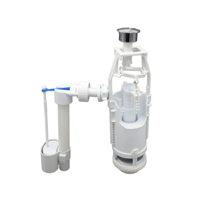 Комплект арматур Zerix АК-02-B спускна 2-реж. + наповнювальна з бічним підведенням (ZX5165)