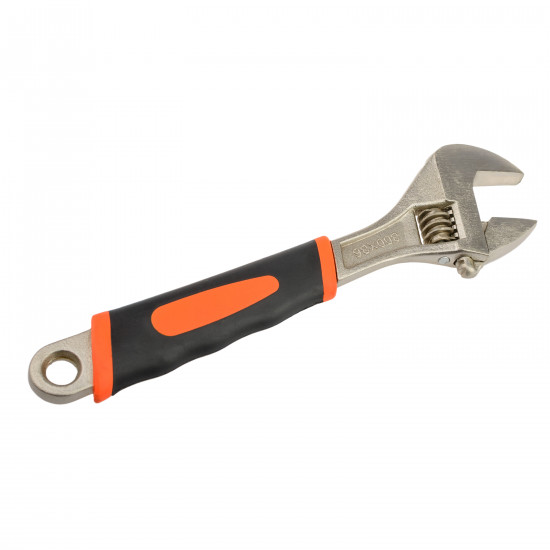 Ключ розвідний Polax з гумовою рукояттю 300 мм (25-020)