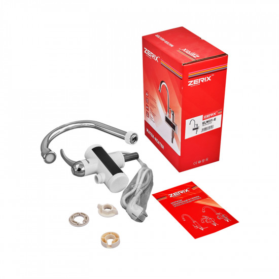 Проточний водонагрівач Zerix ELW21-E (з індик. темп.) (ZX3264)