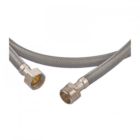 Гибкая подводка Zerix ZHN-02-FM1/2"-060 (нейлоновое оплетение, гайки нержавейка) (ZX5149)