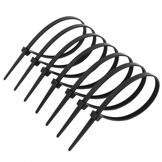 Хомут пластиковий (стяжка) Polax нейлонова 3 х 100мм, чорний 100 шт. (37-086)