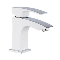 Смеситель для раковины Koer KB-10007-04 (Цвет хром+белый) (KR5149)