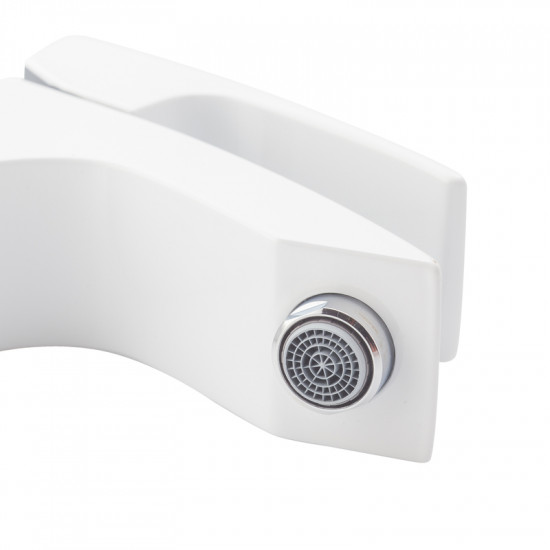 Змішувач для умивальника Koer KB-10007-04 (Колір хром+білий) (KR5149)