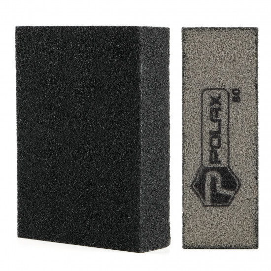 Губка шлифовальная P80 Polax прямая 110х70х25 мм (54-189)