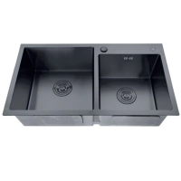 Мийка из нерж. сталі ZERIX ZH7843D-215 NANO-BLACK (3.0/0.8) (MX1594)