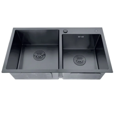 Мийка из нерж. сталі ZERIX ZH7843D-215 NANO-BLACK (3.0/0.8) (MX1594)