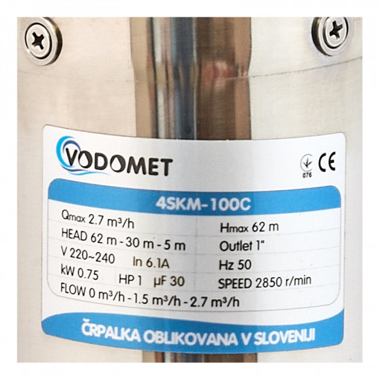 Насос свердловинний вихровий Vodomet 4SKM-100C (VO4174)