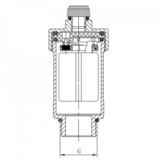 Воздушный клапан автоматический прямой 1/2" KOER KR.1245 (KR3117)