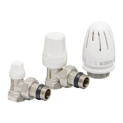 Комплект для підключення радіатора Koer SET-11 - 1/2"x1/2" (кутовий) з термоголовкою ВЗ (KR3175) Комплект для підключення радіатора Koer SET-11 - 1/2"x1/2" (кутовий) з термоголовкою ВЗ (KR3175)