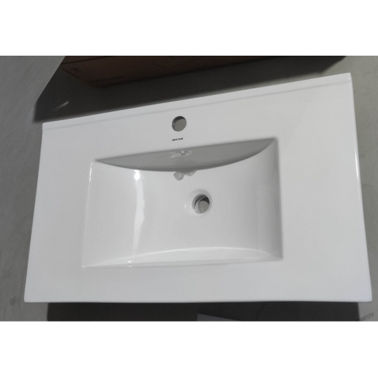 Раковина меблева Mixxus Premium CUBIC-1503 810х460х170mm з отвором під змішувач та переливом (MP649