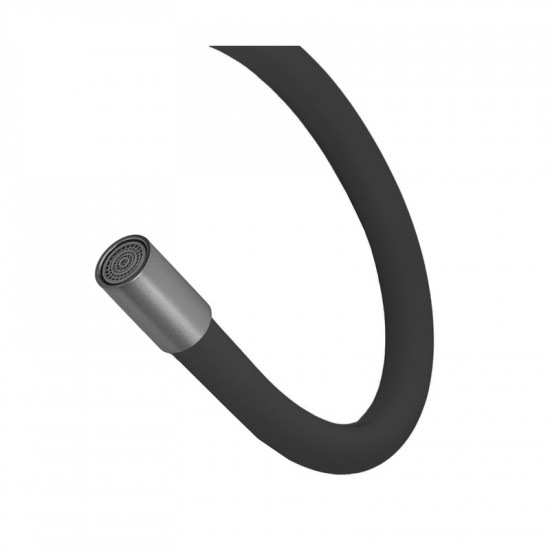 Змішувач для кухні з силіконовим виливом Champion EZA-011 Graphite REFL.Black з нерж.сталі