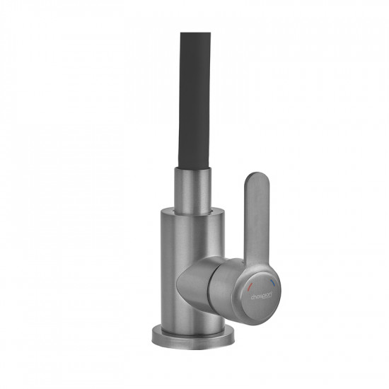 Змішувач для кухні з силіконовим виливом Champion EZA-011 Graphite REFL.Black з нерж.сталі