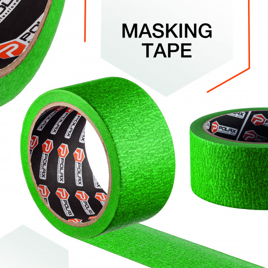 Малярна клейка стрічка Polax для фактурних поверхонь 48 мм х 40 м (101-159)