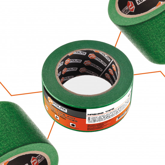 Малярна клейка стрічка Polax для фактурних поверхонь 48 мм х 40 м (101-159)