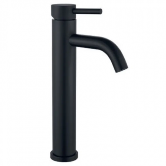 Змішувач для умивальника Mixxus SUS-001-B-High Black з нерж. сталі SUS304 (кол. чорний) (MI6099)