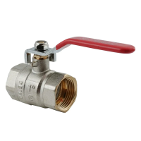 Кран кульовий Nolf classic NFC.611-10-1" FF ГГВ, ручка "важіль" червона (NF3146)