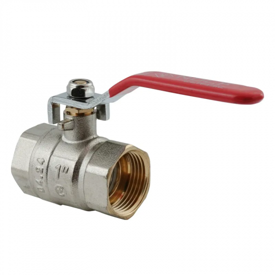 Кран кульовий Nolf classic NFC.611-10-1" FF ГГВ, ручка "важіль" червона (NF3146)
