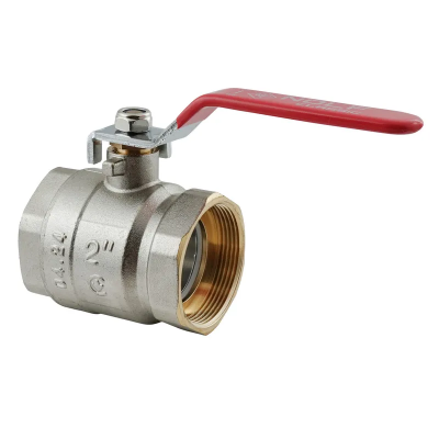 Кран кульовий Nolf classic NFC.611-50-2" FF ГГВ, ручка "важіль" червона (NF3149)