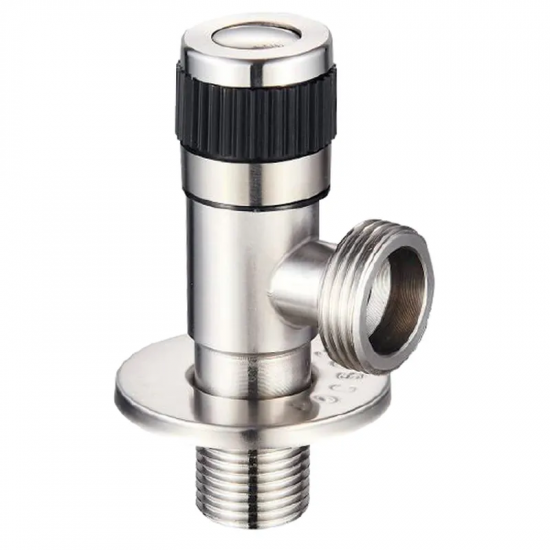 Кран для підключення сантехприладів з нерж. сталі SUS304 CHAMPION VAL-05 1/2x3/4 (CH6512)