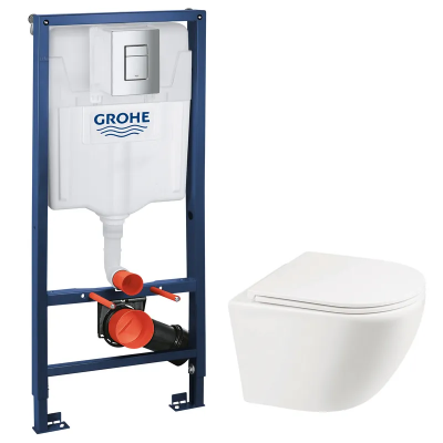 Комплект Grohe Set Унітаз ELLIPSE-0301-R + Інсталяція Grohe Rapid SL 38772001 (38772001ELLIPS0301R)