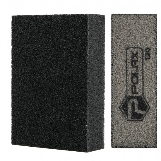 Губка шліфувальна P120 Polax пряма 110х70х25 мм (54-191)