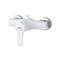 Змішувач для душа PLAMIX MARIO-003 SET WHITE (зі шлангом, лійкою та кронштейном) (MX1894)