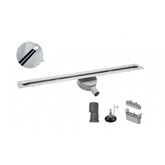 Душовий трап "Тонкий" Koer FD07-20x800-Slender з нержавіючої сталі SUS304 (KR5137)