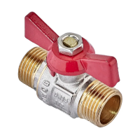 Кран шаровой Waterpro WP608-15MMW - 1/2" ГШМ (стальной бабочка) (WP3296)