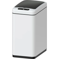 Сенсорное прямоугольное ведро для мусора Koer TC-020408-08 8 л цвет белый (KR5589)