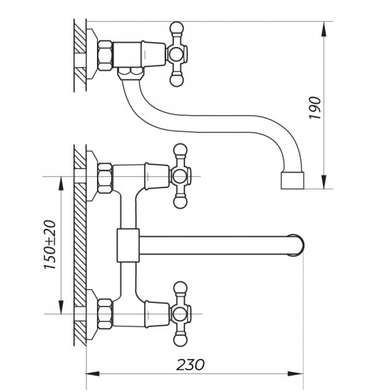 Змішувач для кухні ZERIX JIK12 102-A (ZX2646)
