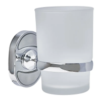 Склянка одинарна настінна (скло) Zerix AFB-0106 (ZX5056)