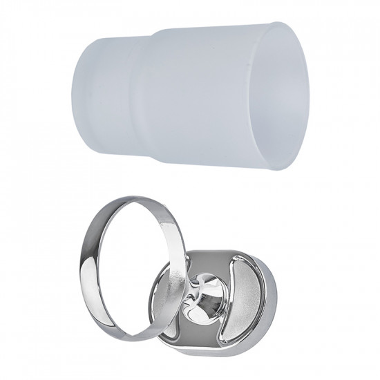 Склянка одинарна настінна (скло) Zerix AFB-0106 (ZX5056)