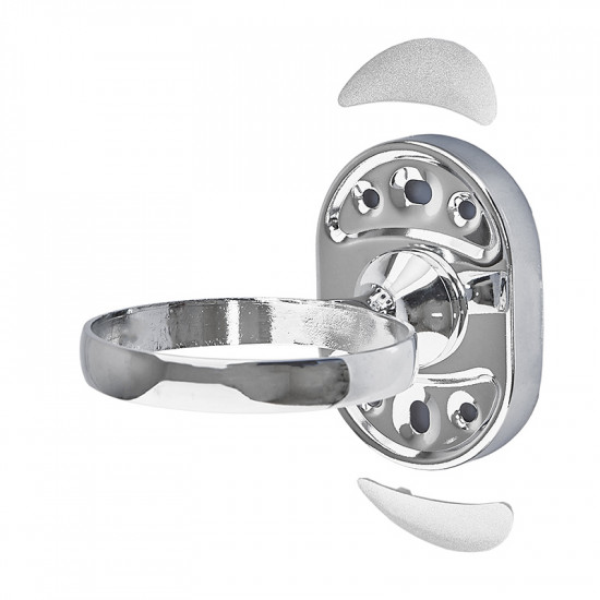 Склянка одинарна настінна (скло) Zerix AFB-0106 (ZX5056)