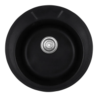 Мийка кухонна Haiba HB8301-G226 Black 490x180 (HB0971)