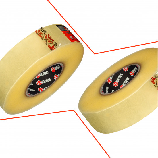 Клейка стрічка Polax скотч пакувальний прозорий 500 м x 45 мм (101-054)