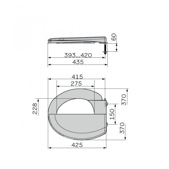 Сидіння унітазу з кришкою ZERIX TS-09 (ZX5587)