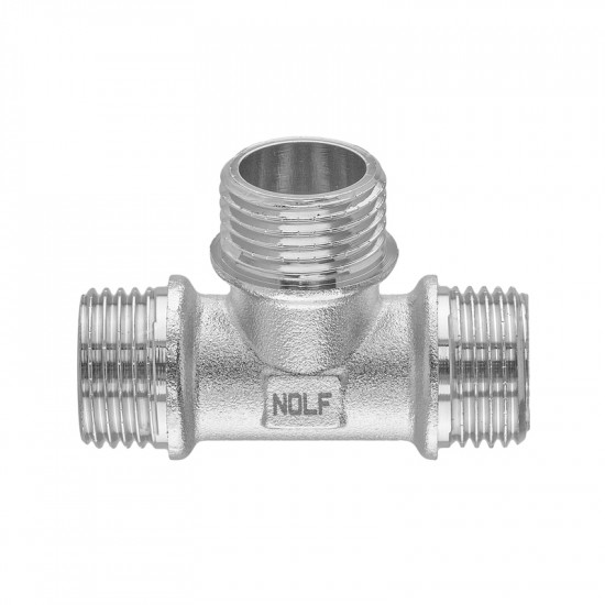 Трійник Nolf NFC.T06MMM-N-1/2''MMM нікельований (NF3101)
