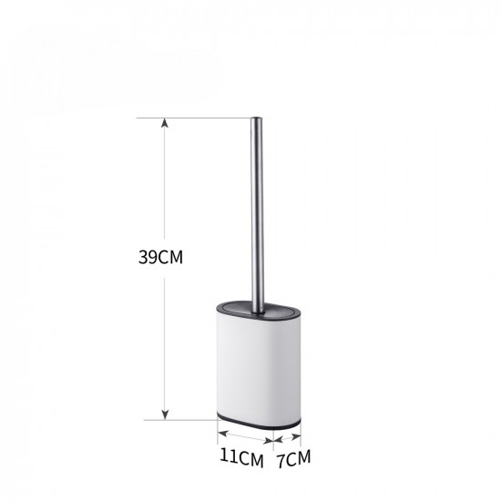 Йоржик для унітазу універсальний Mixxus Premium Diverse-TB0101 White колір білий (MI7064)