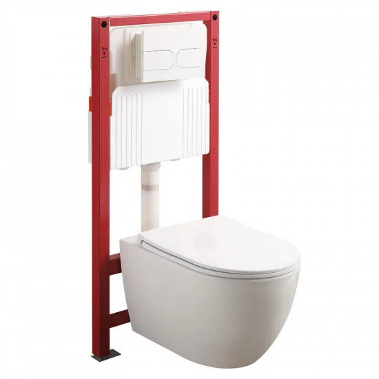 Комплект унітаз з інсталяцією для унітазу Mixxus Premium ELLIPSE-SET-2101 система змиву TORNADO 3.0