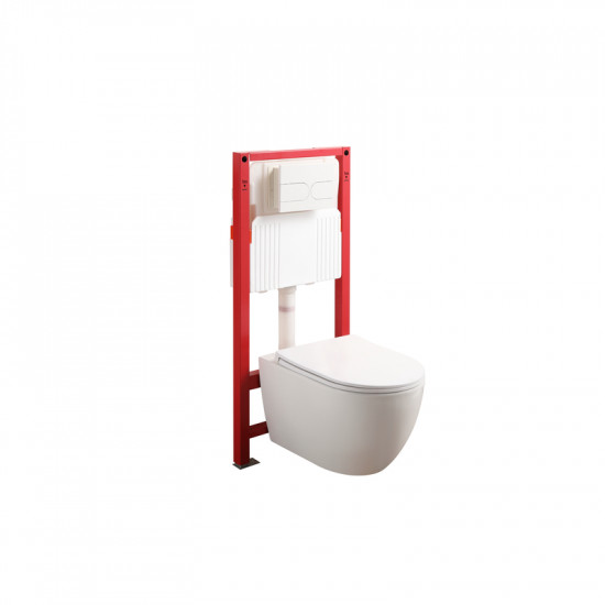 Комплект унітаз з інсталяцією для унітазу Mixxus Premium ELLIPSE-SET-2101 система змиву TORNADO 3.0